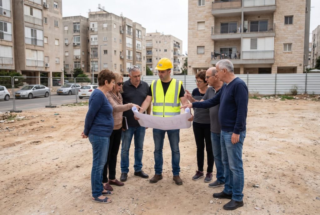 קבוצת רכישה, רוכשים בוחנים תוכניות על מגרש בחיפה